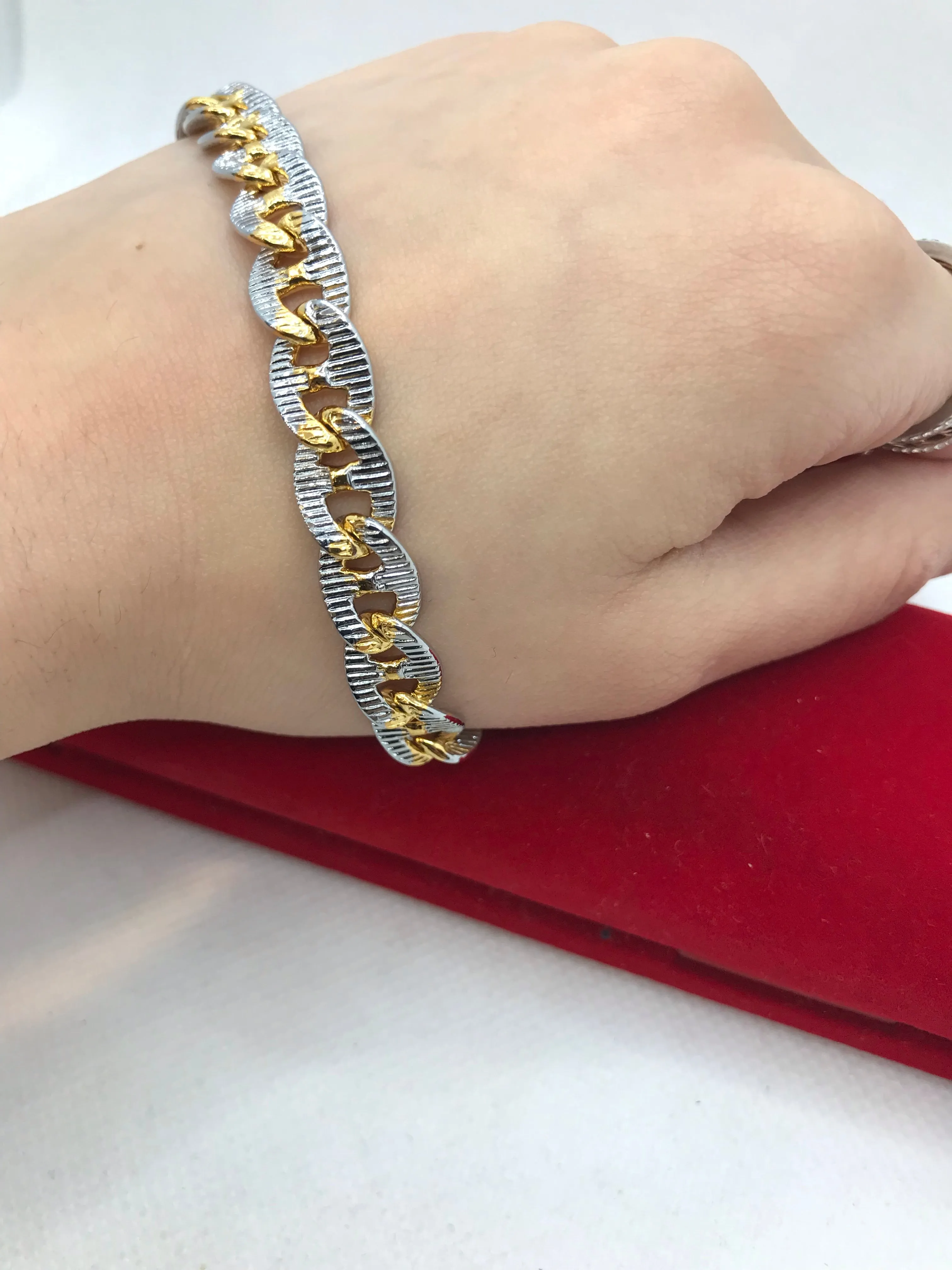 Gold Plated 2 tone Bracelet