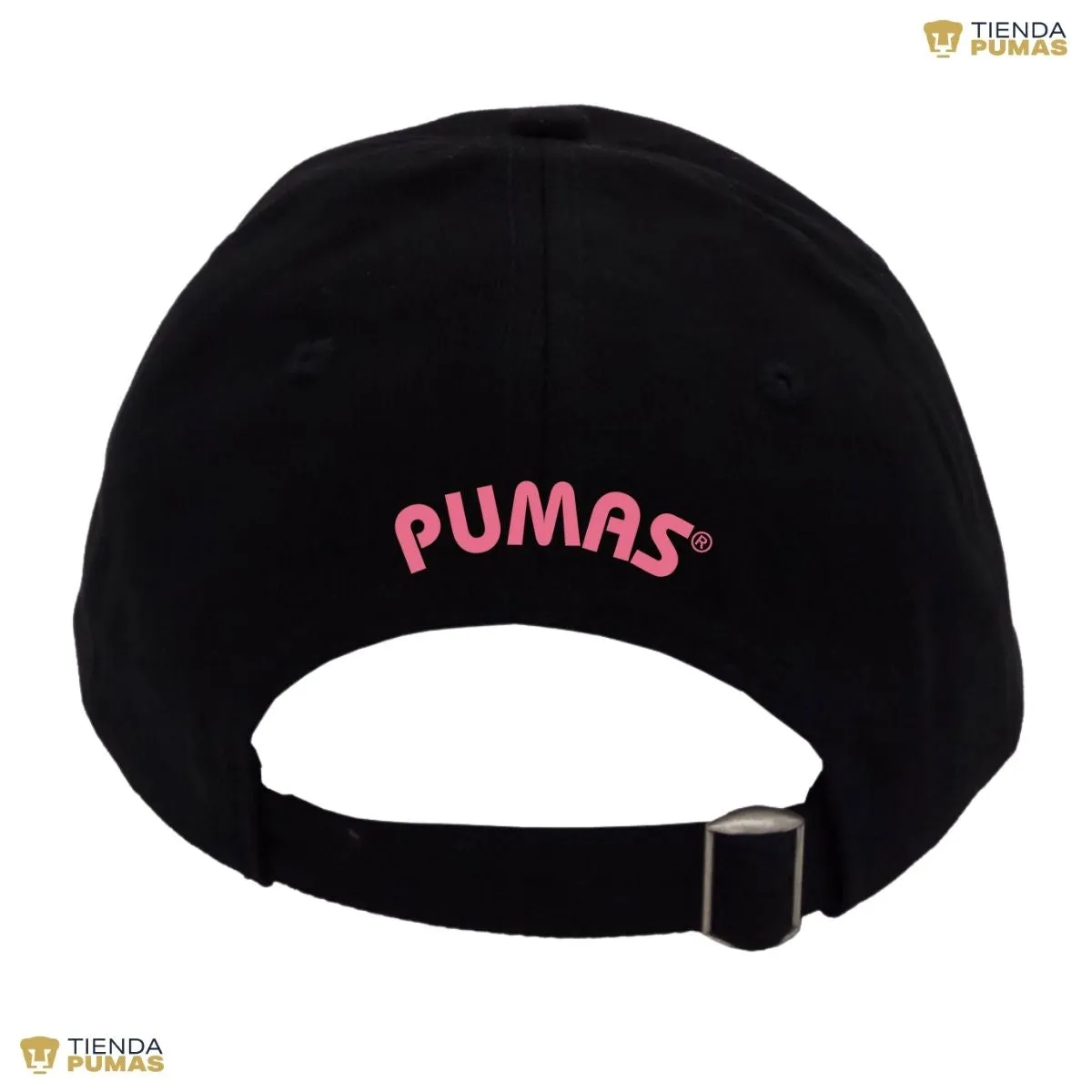 Gorra Pumas UNAM Hombre Mujer Ajustable Emblema Rosa 5 Vinil