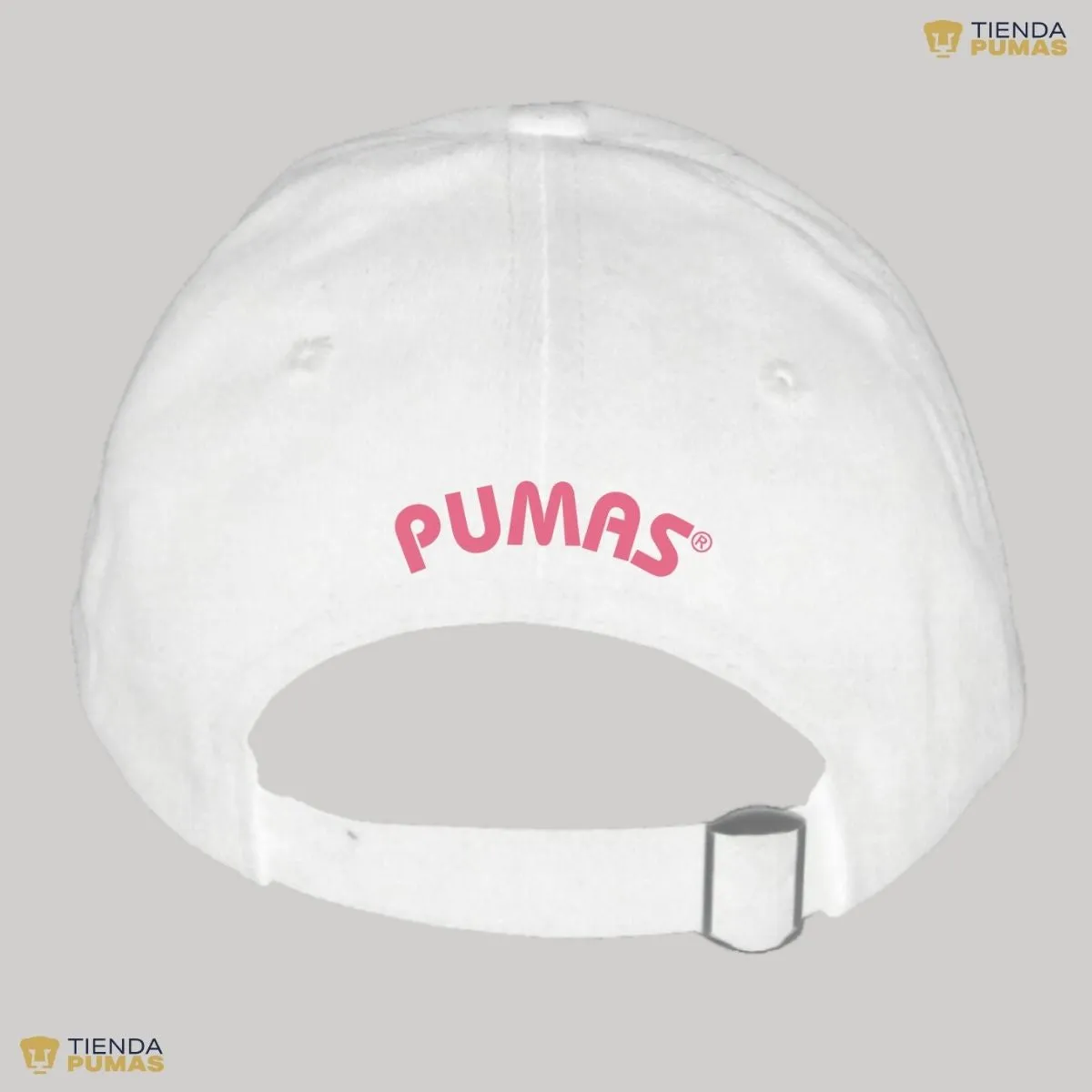 Gorra Pumas UNAM Hombre Mujer Ajustable Emblema Rosa 5 Vinil