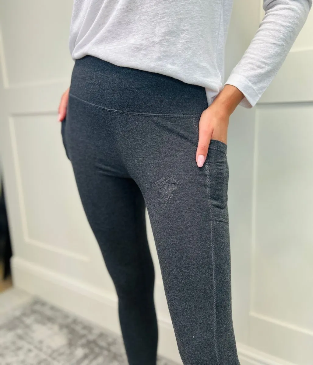 Grey Beverly Hills Polo Club Leggings