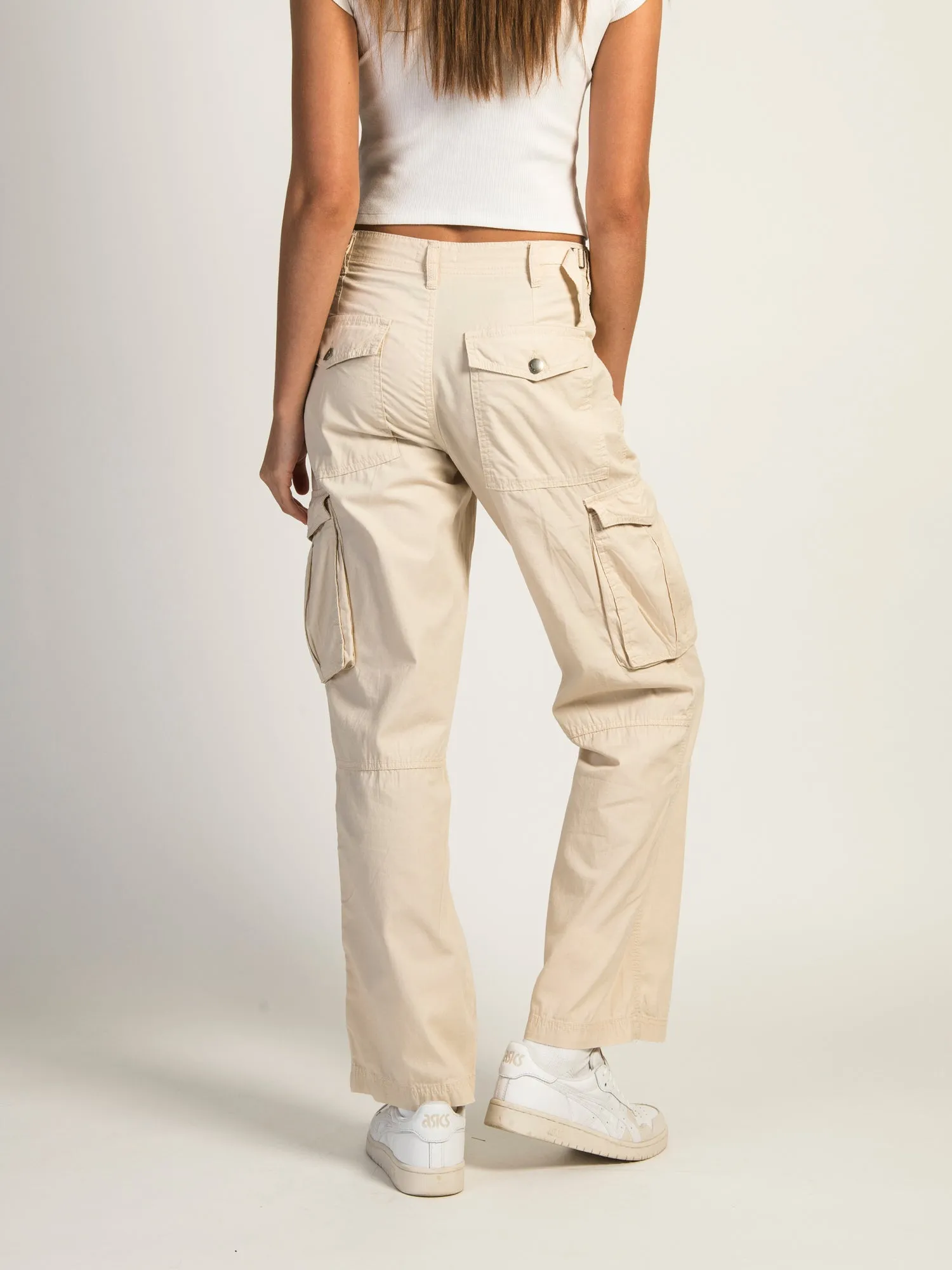 HARLOW PAIGE CARGO PANT - WHITE CAP