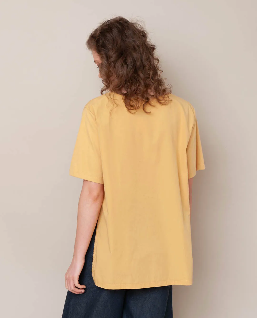 Hayley Organic Cotton Top In Honey