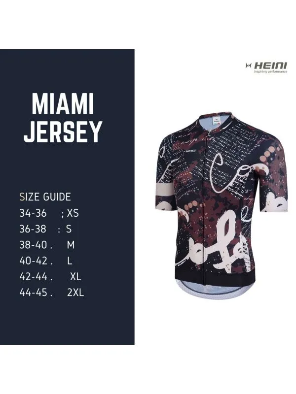 Heini Short Sleeve MIAMI 372 Mens Short Sleeve Cycling Jersey