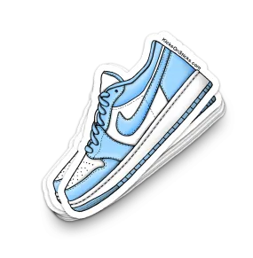 Jordan 1 Low "Ice Blue" Sneaker Sticker