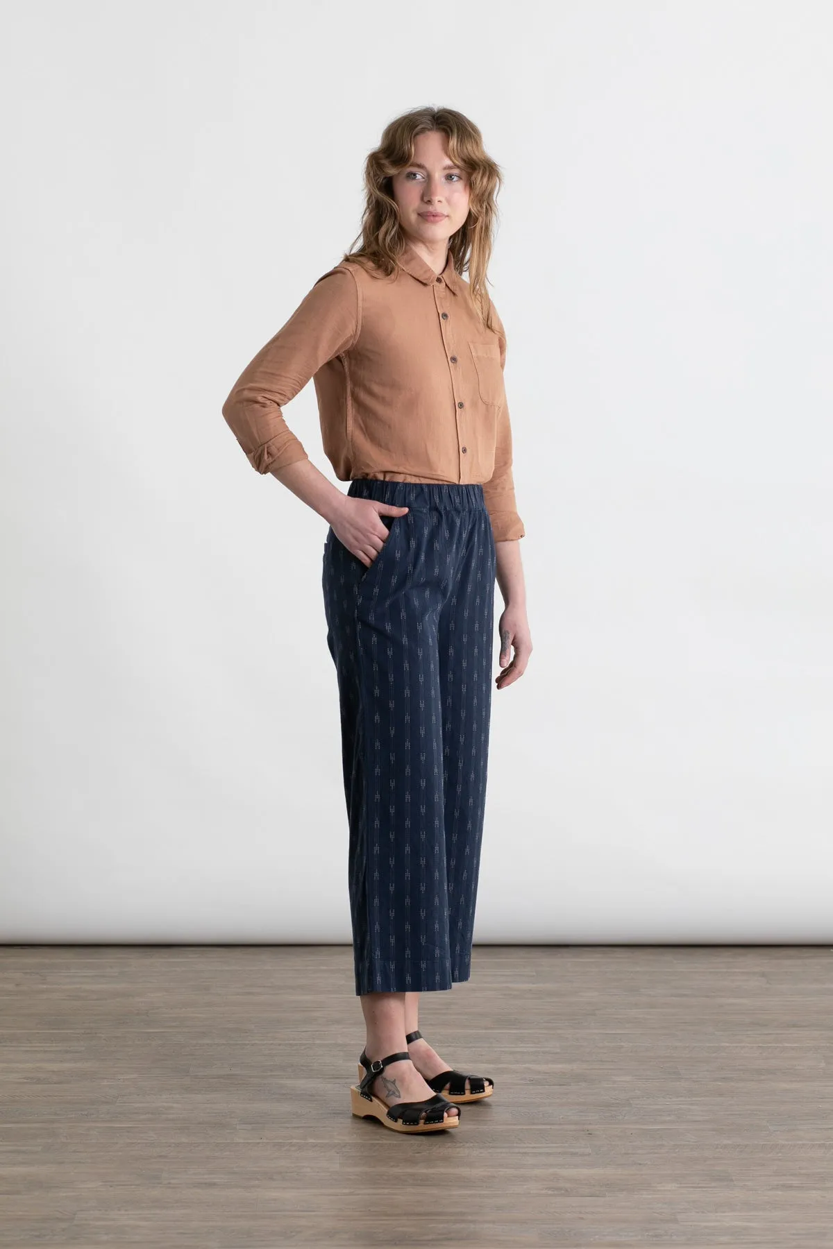 Keaton Pant / Navy Dobby Stripe