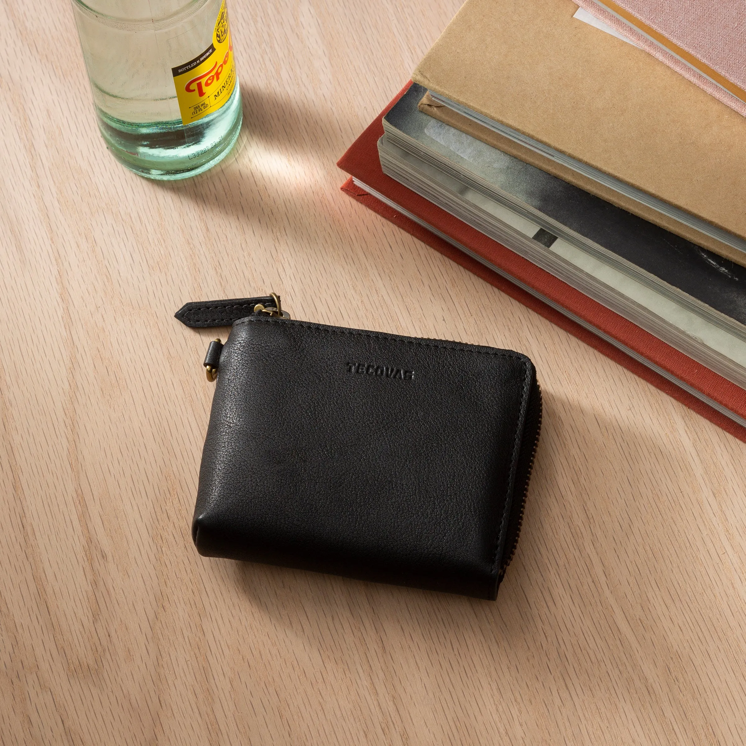 Leather L-Zip Wallet