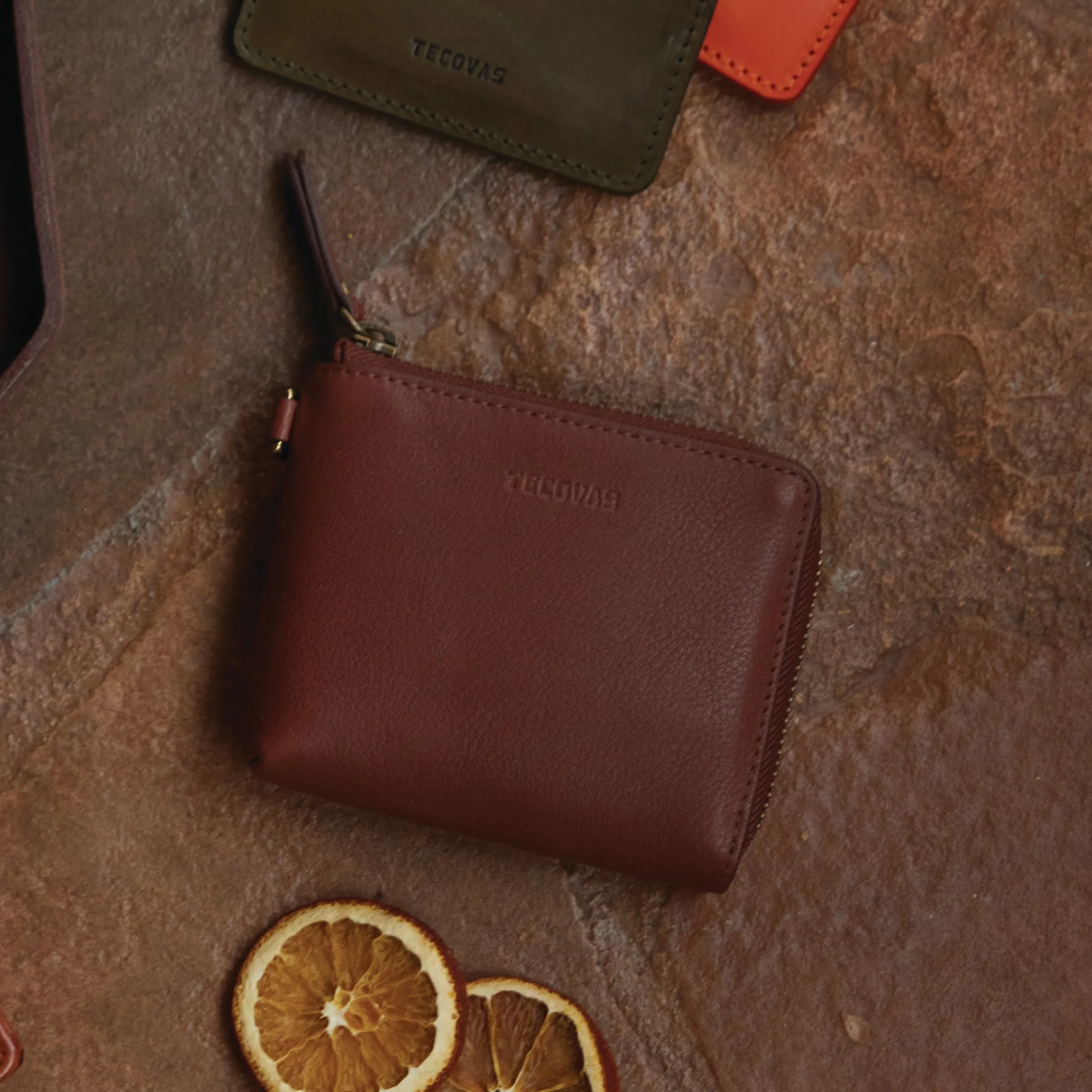 Leather L-Zip Wallet