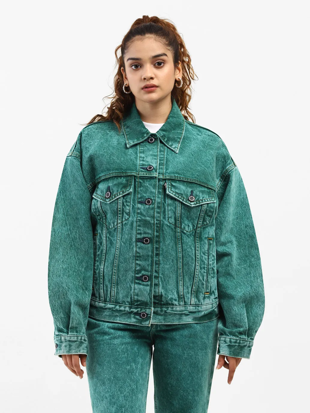 Levi's x Deepika Padukone Emerald Trucker Jacket