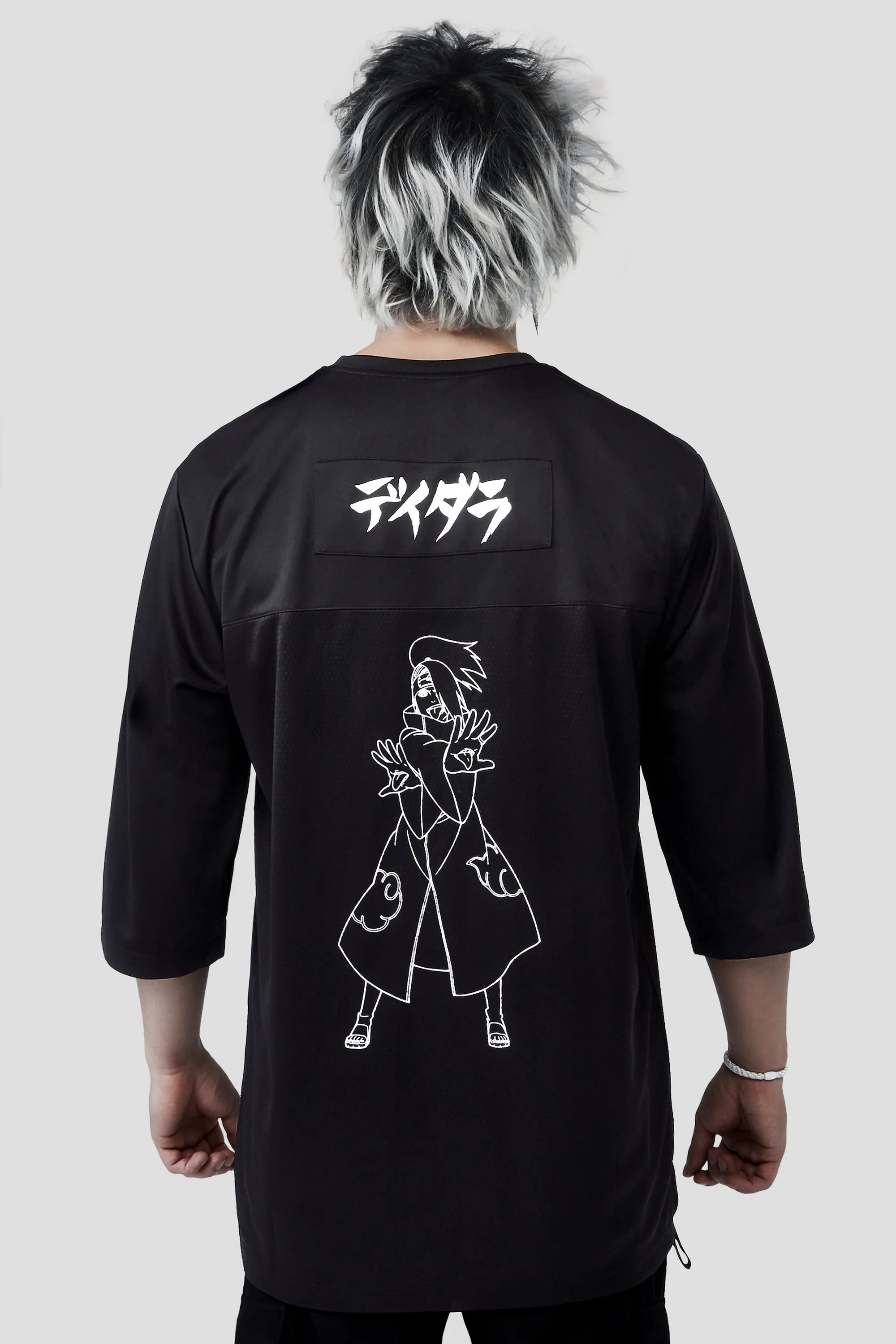 LIQUID x NARUTO AKATSUKI DEIDARA C1 MESH PUFF TEE