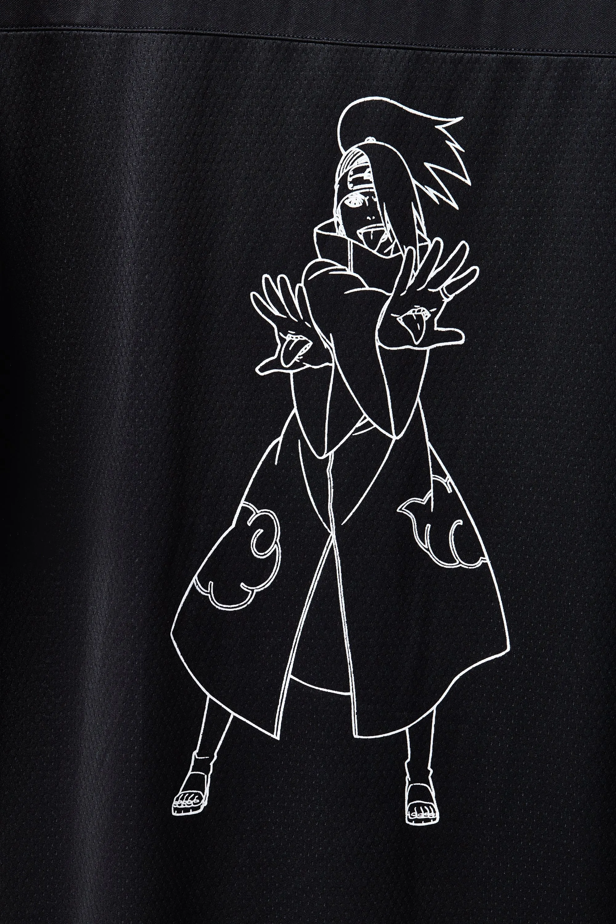 LIQUID x NARUTO AKATSUKI DEIDARA C1 MESH PUFF TEE