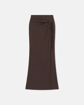 Macea - Mesh-Jersey Maxi Skirt - Nutmeg