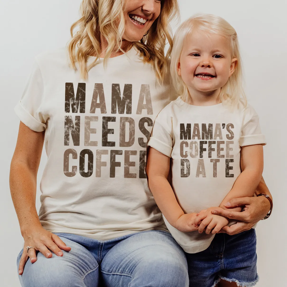 Mama's Coffee Date Bodysuit or Tee (NEUTRAL)