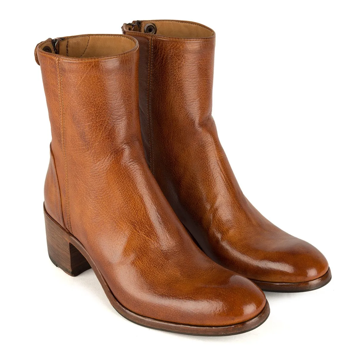 MAYA 31019<br> Washed Buffalo Ankle Boots