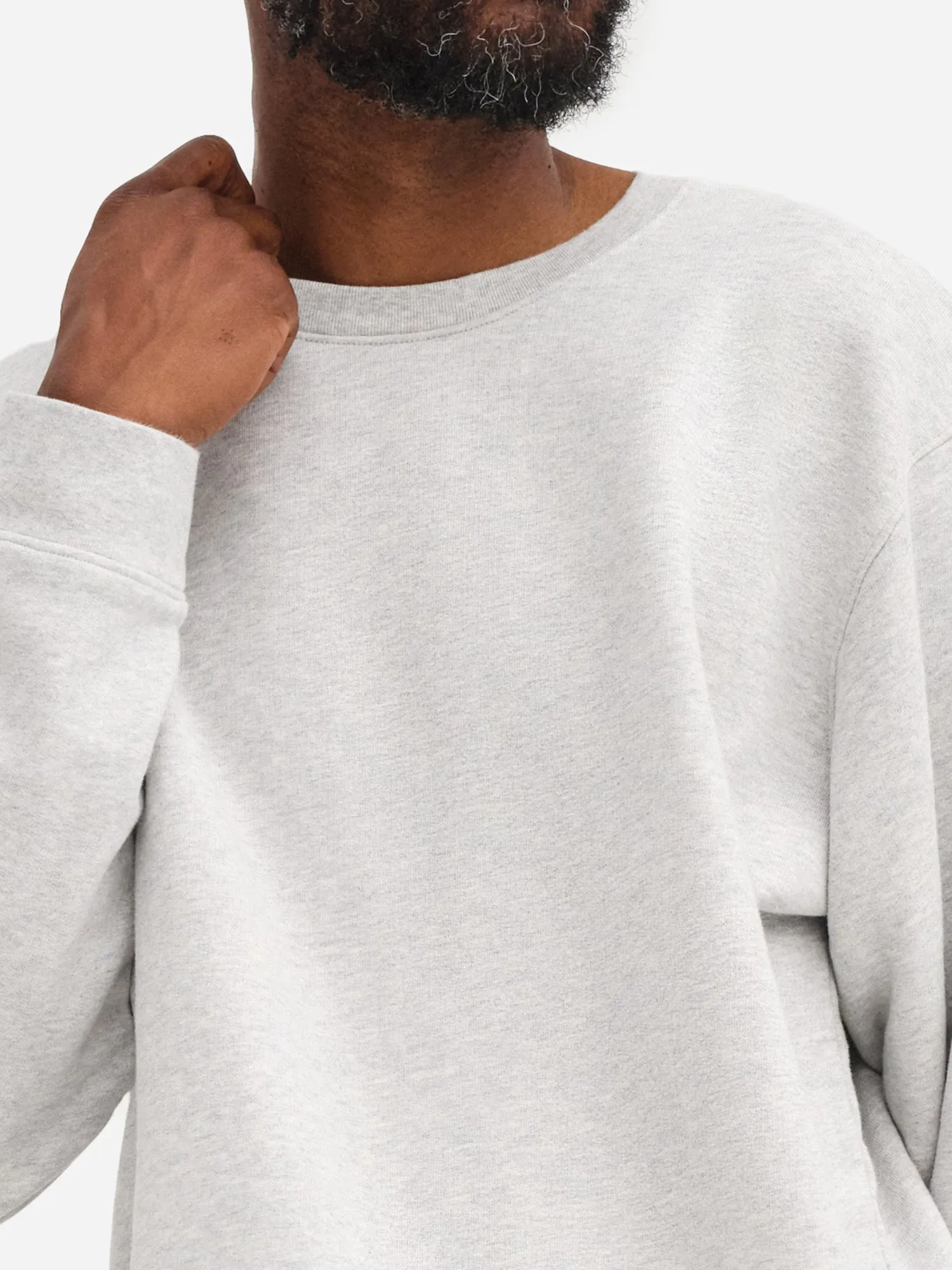 Men's Organic Fleece Crew Neck Sweatshirt