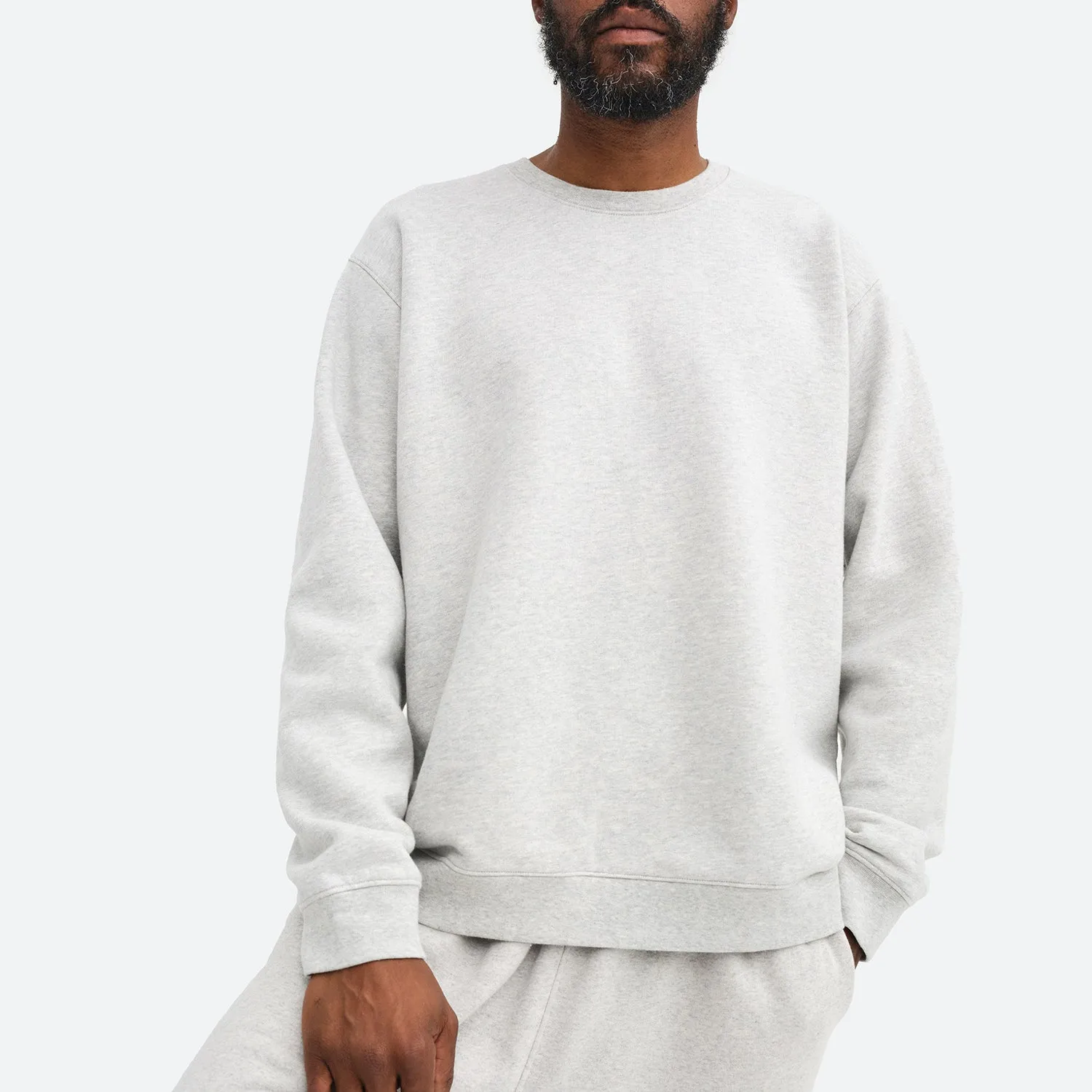 Men's Organic Fleece Crew Neck Sweatshirt