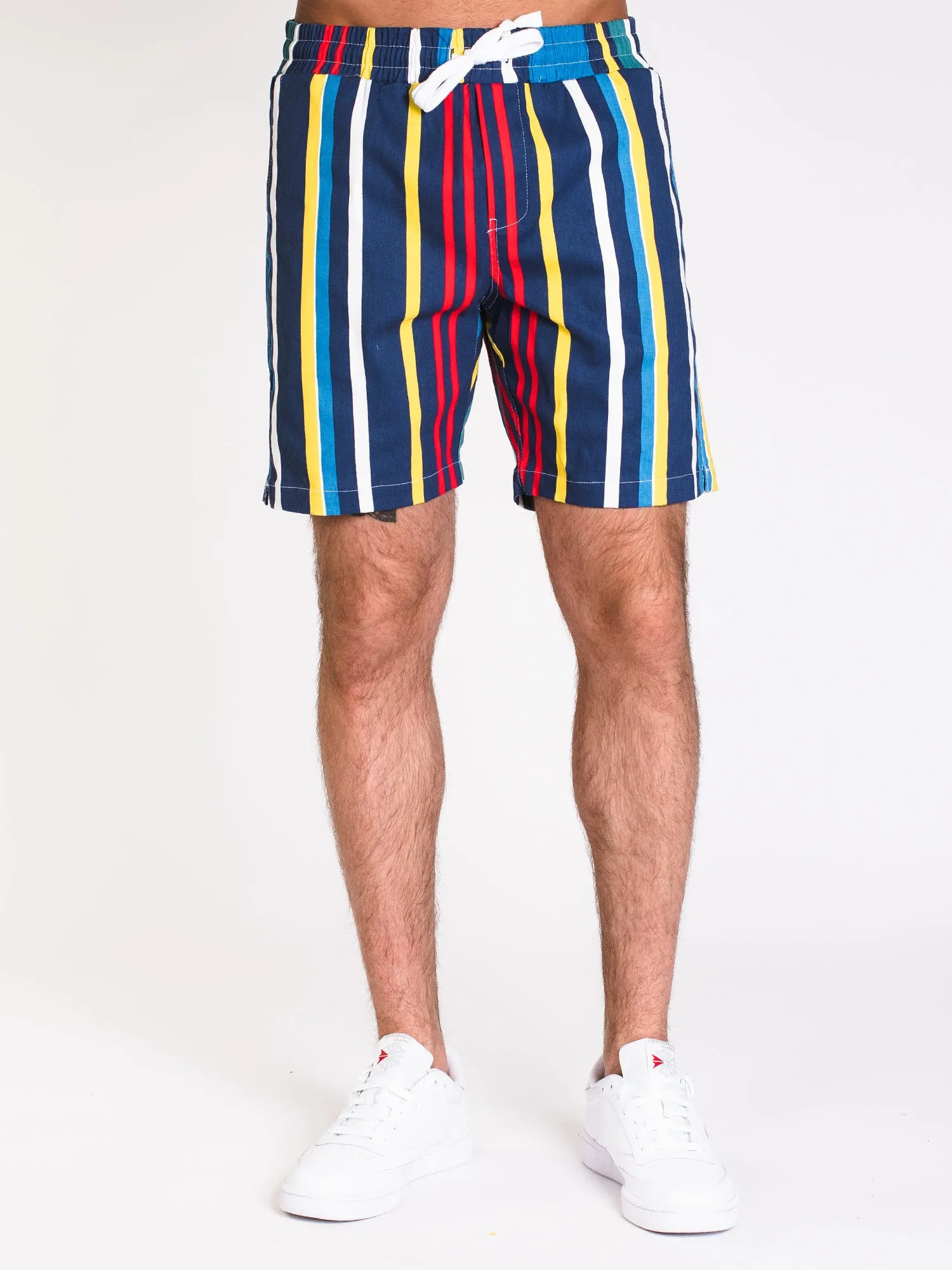 MENS UR EZ TWILL STRIPE SHORT - CLEARANCE