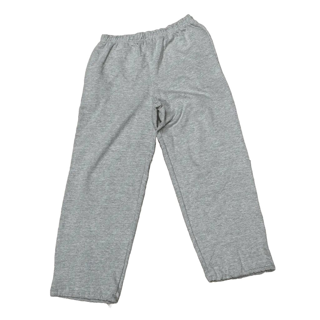 Men's •PowerTek Athletic• HW Fleece Performance Pant - Open Leg Cuff gray large