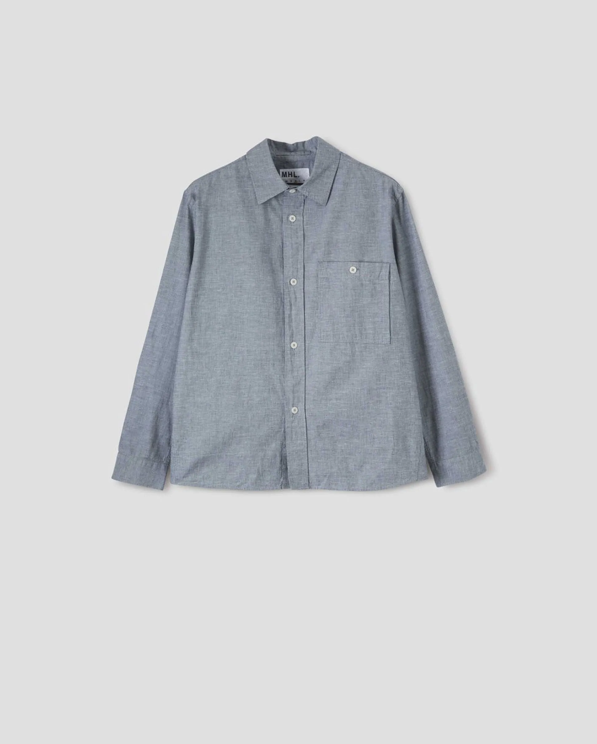 MHL MENS OVERALL SHIRT / DUSTY BLUE