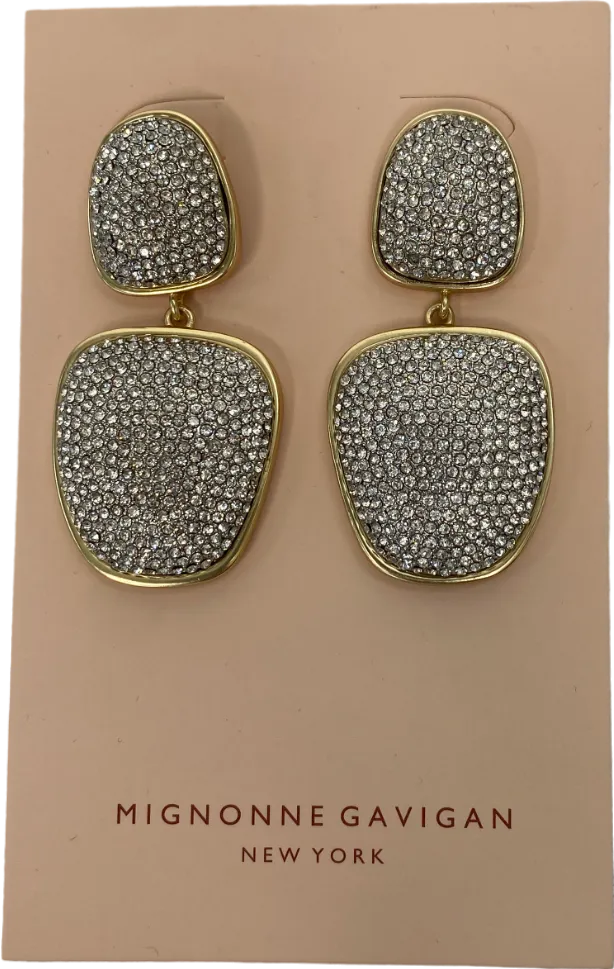 Mignonne gavigan Metallic Rebecca Earrings Gold Clear