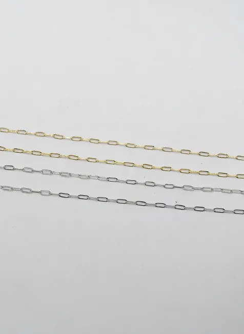 Mini Paperclip Chain Necklace