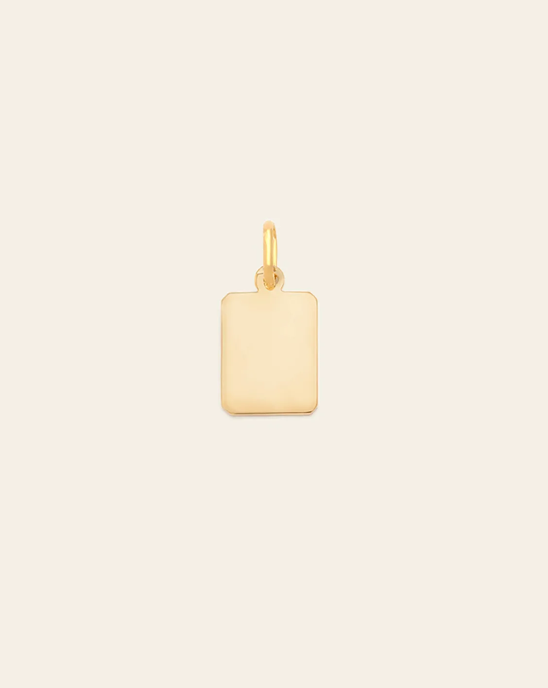 Mini Tag Pendant - Gold Vermeil