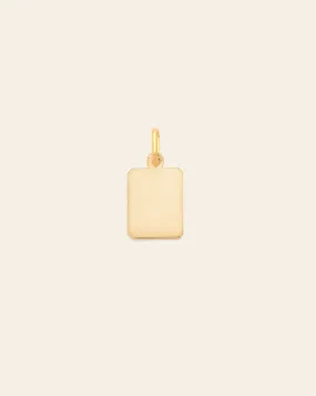 Mini Tag Pendant - Gold Vermeil