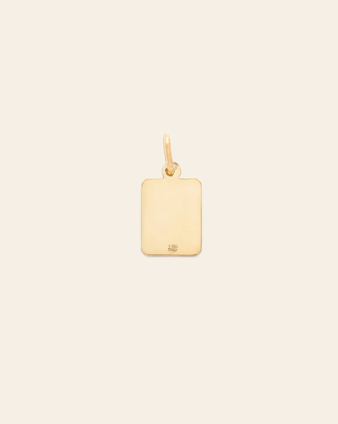 Mini Tag Pendant - Gold Vermeil