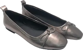 Monsoon Leather Metallic Ballet Pumps UK 7 EU 40 👠