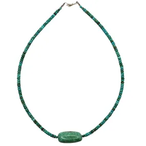 Natural Turquoise Necklace - 19 Long