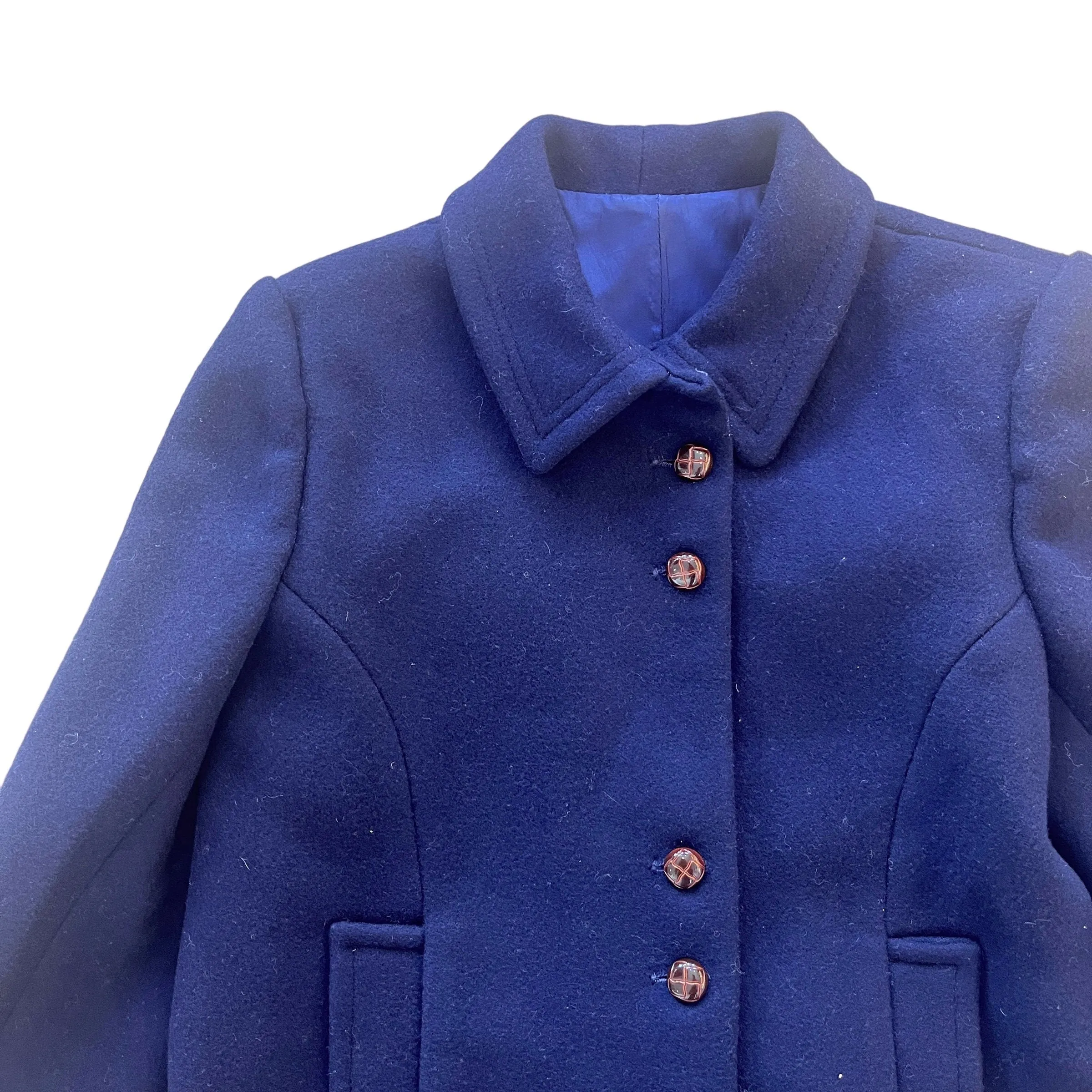 Navy Wool Coat  10Y 