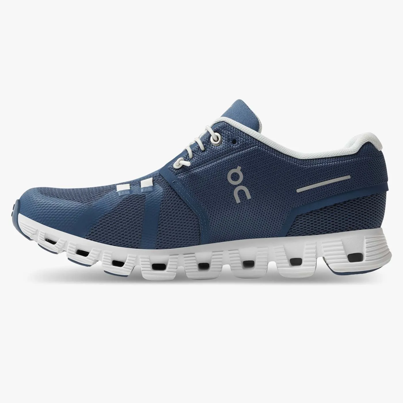 On Running Women's Cloud 5 Shoes - Denim / White