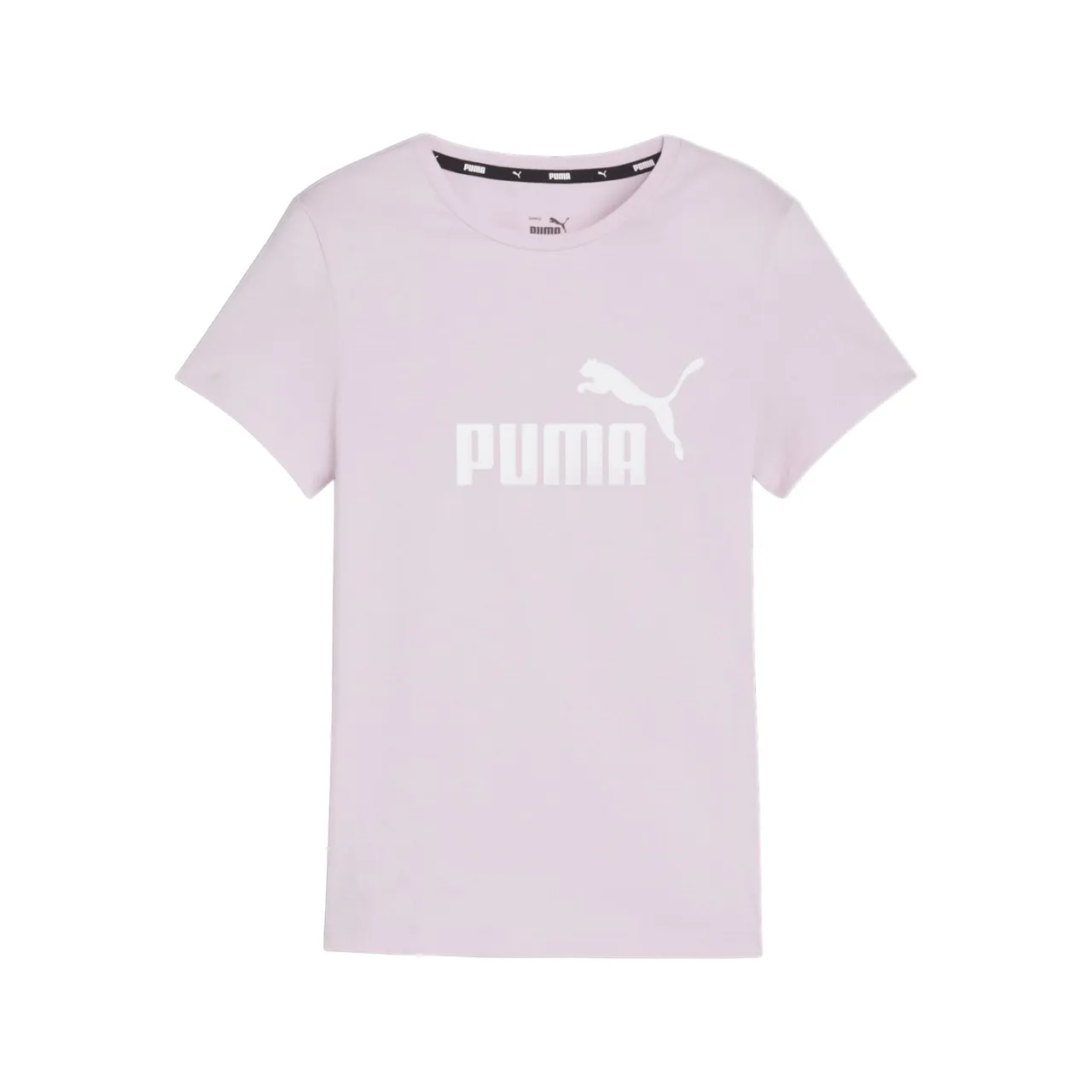 Puma short sleeve t-shirt for girls ESS logo print 587029 60 wisteria