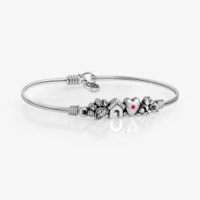 Puppy Love Medley Bangle Bracelet