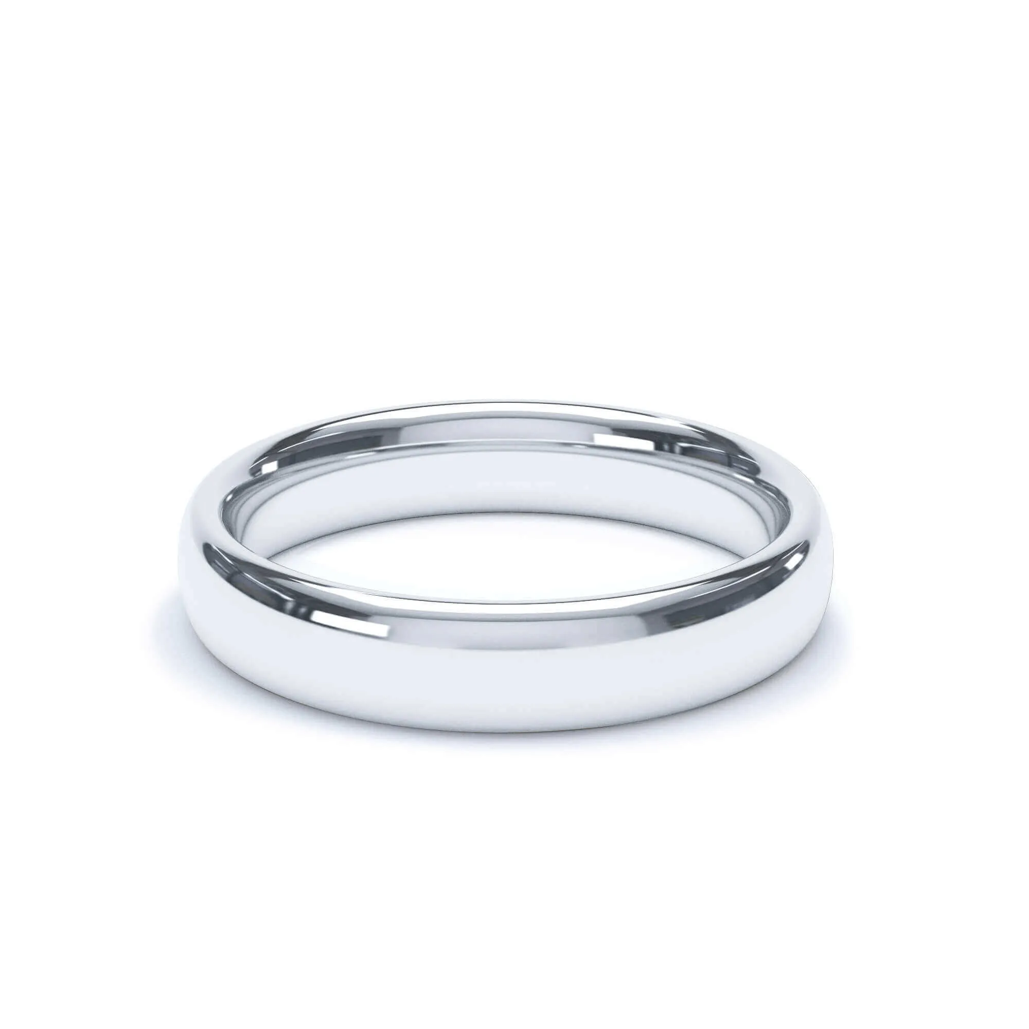 - Regular Court Profile Wedding Ring 18k White Gold