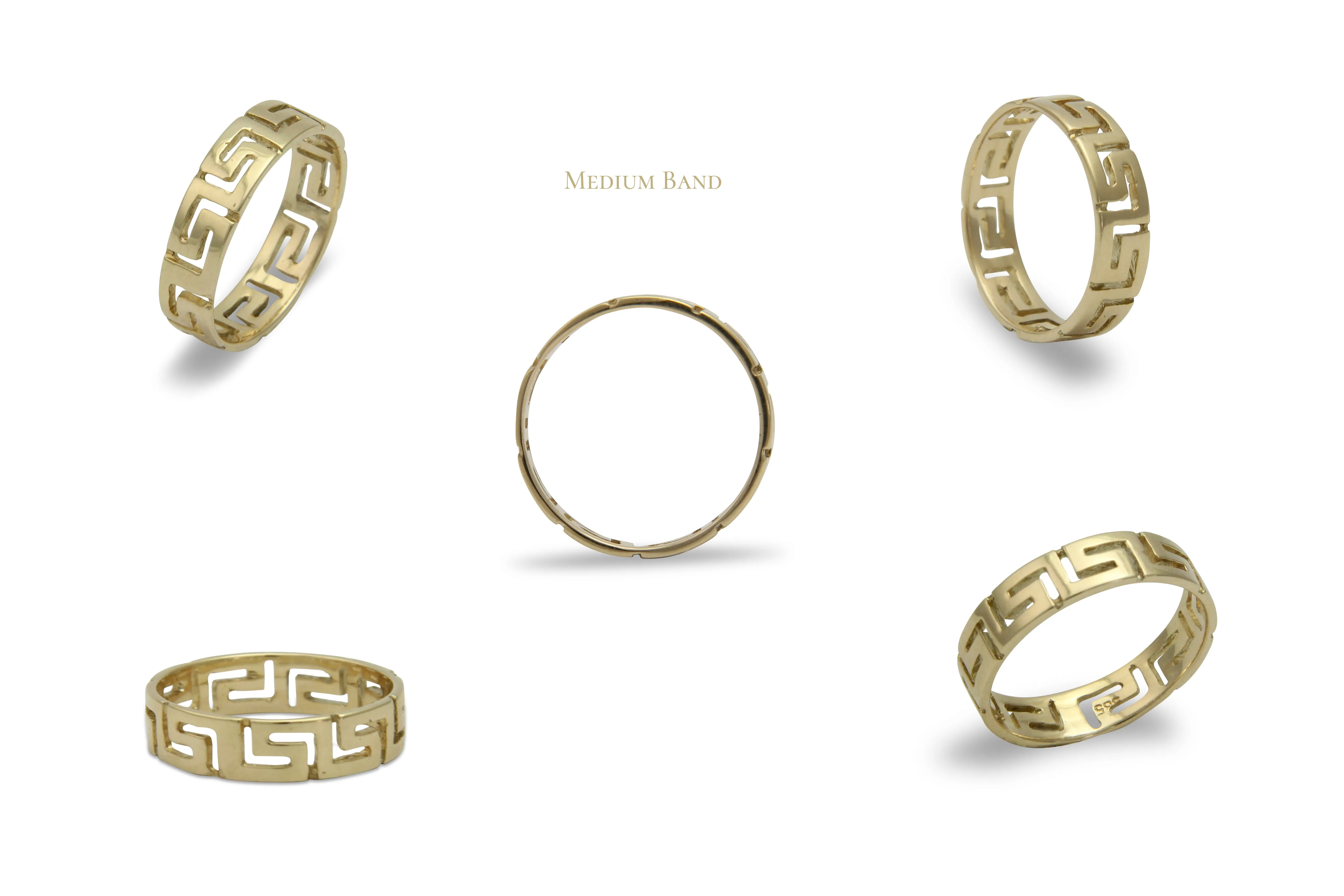 Rivers of Life Meander Gold Ring