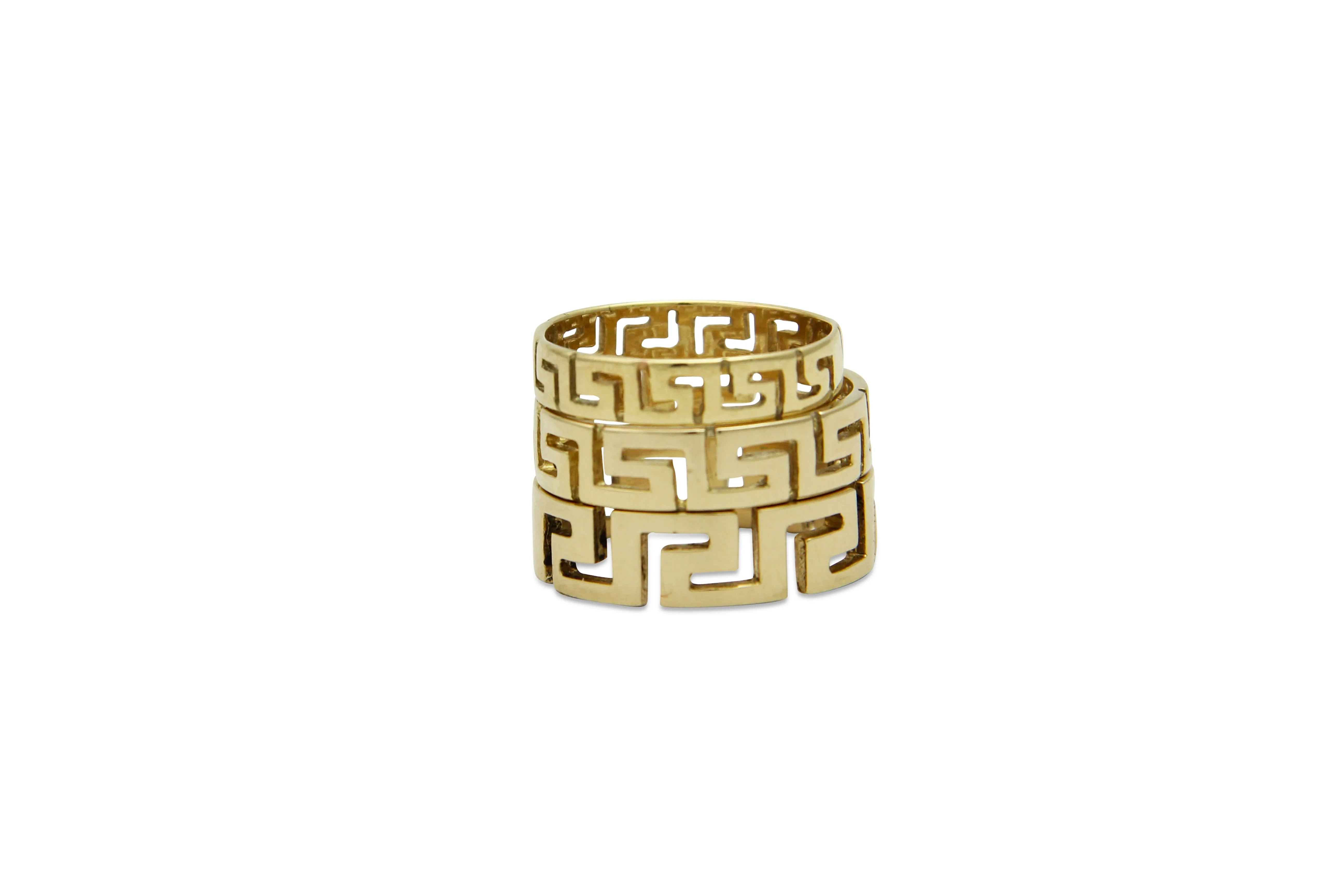 Rivers of Life Meander Gold Ring