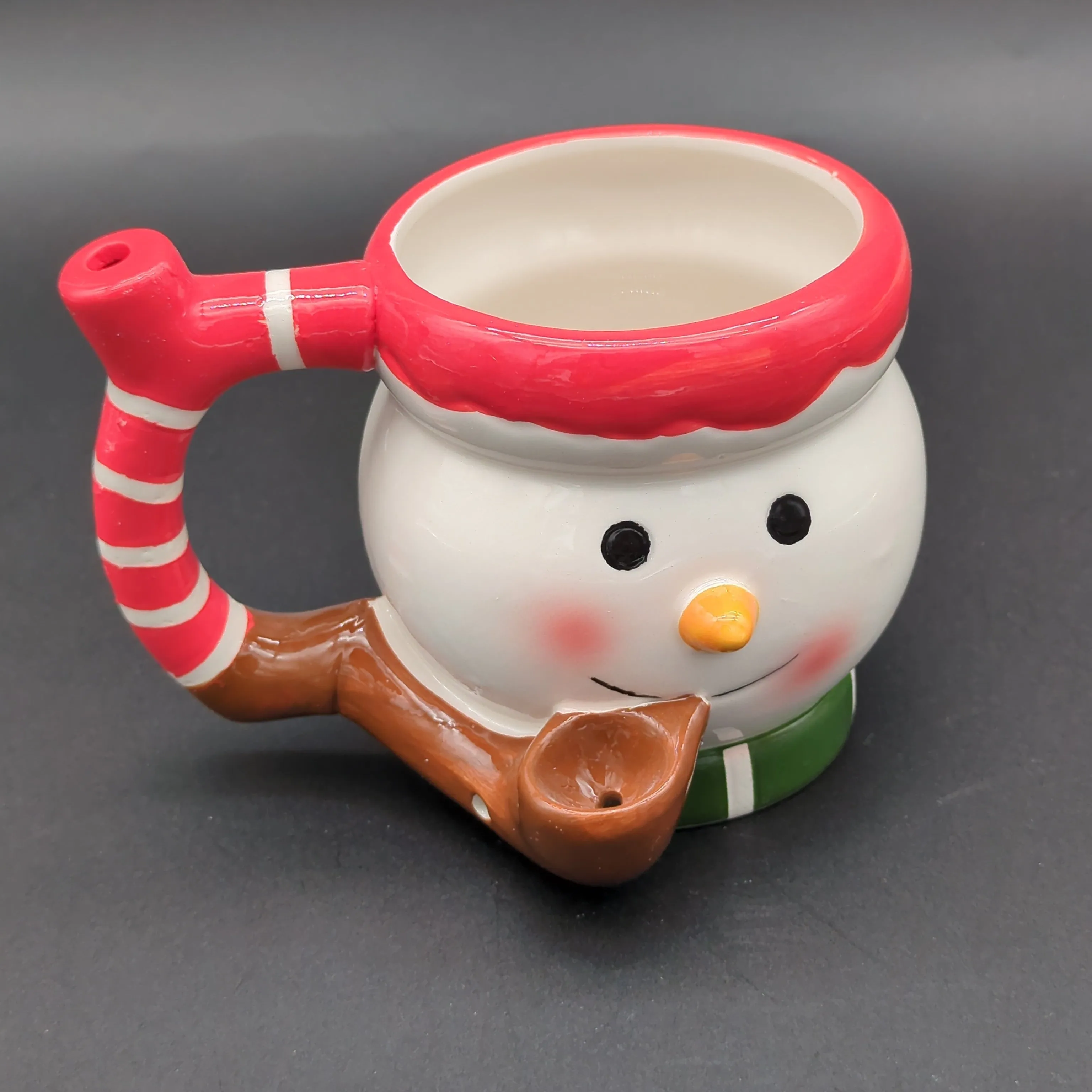 Roast & Toast Smoking Snowman Ceramic Pipe Mug