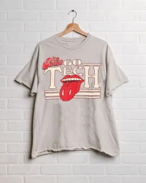 Rolling Stones Texas Tech Stoned Off White Thrifted Tee