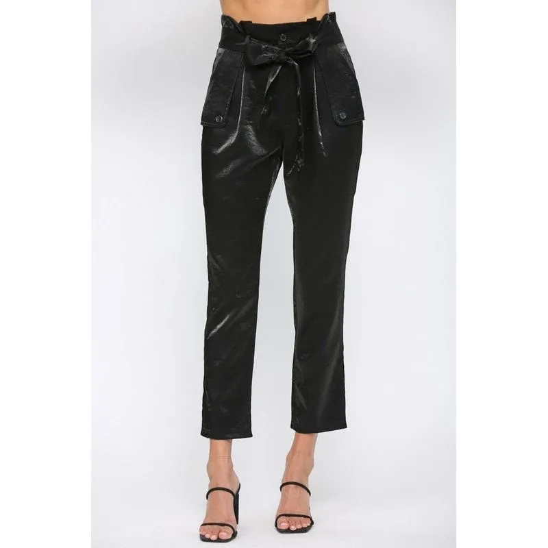 Shimmer Paper Bag Pant