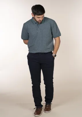 Short Sleeve Print Polo