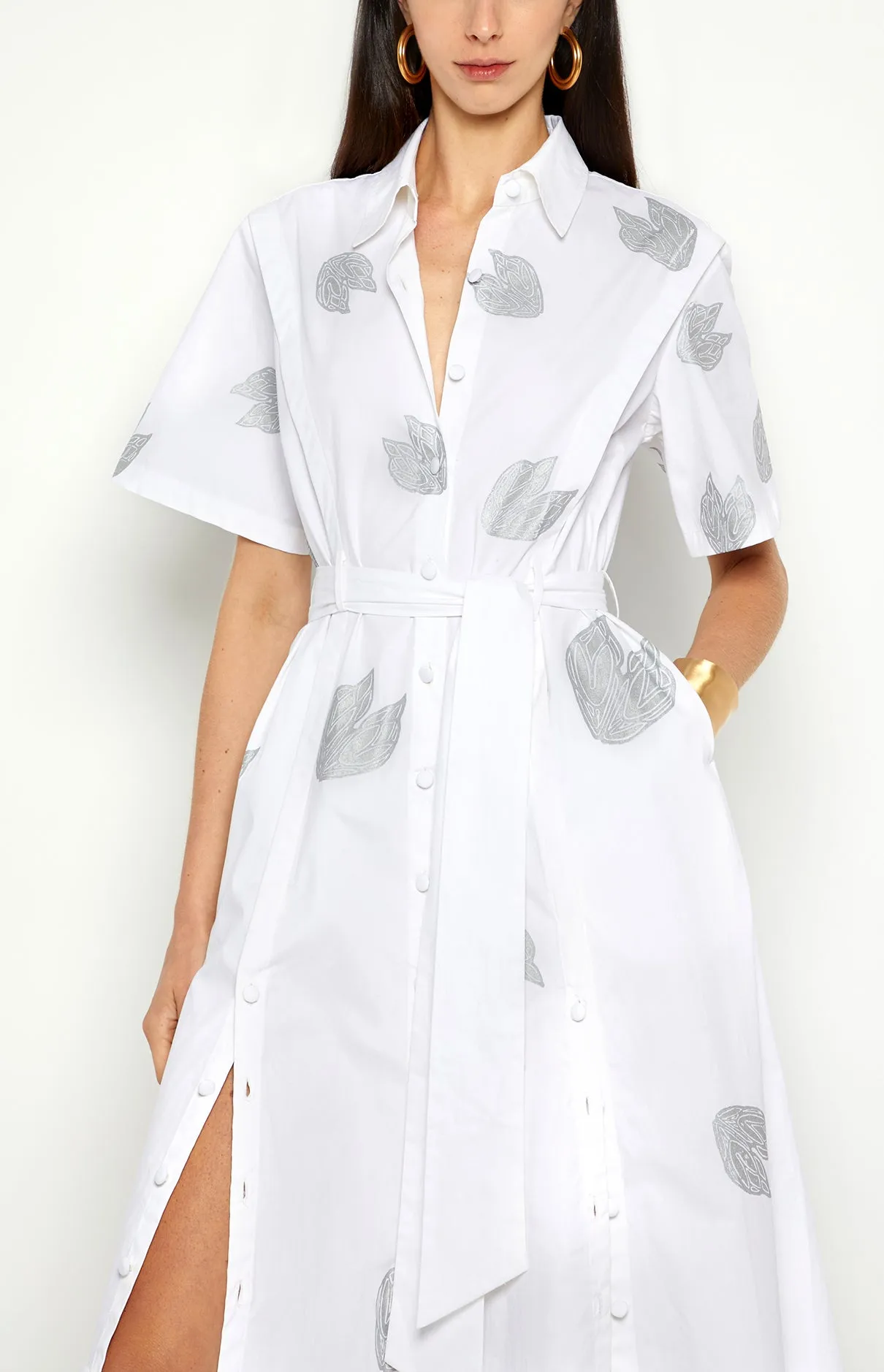 SHORT SLEEVE SHIRT DRESS