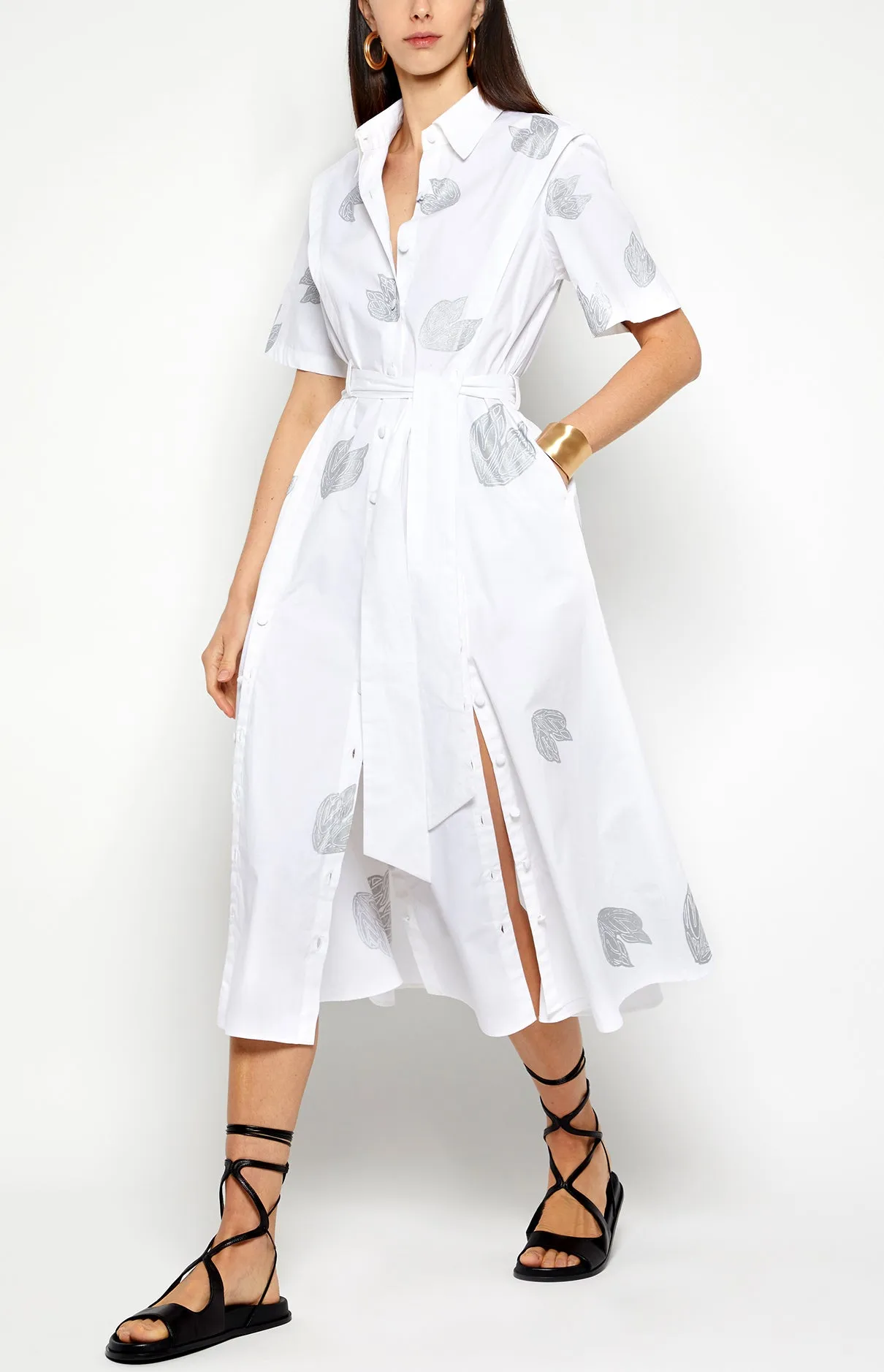 SHORT SLEEVE SHIRT DRESS