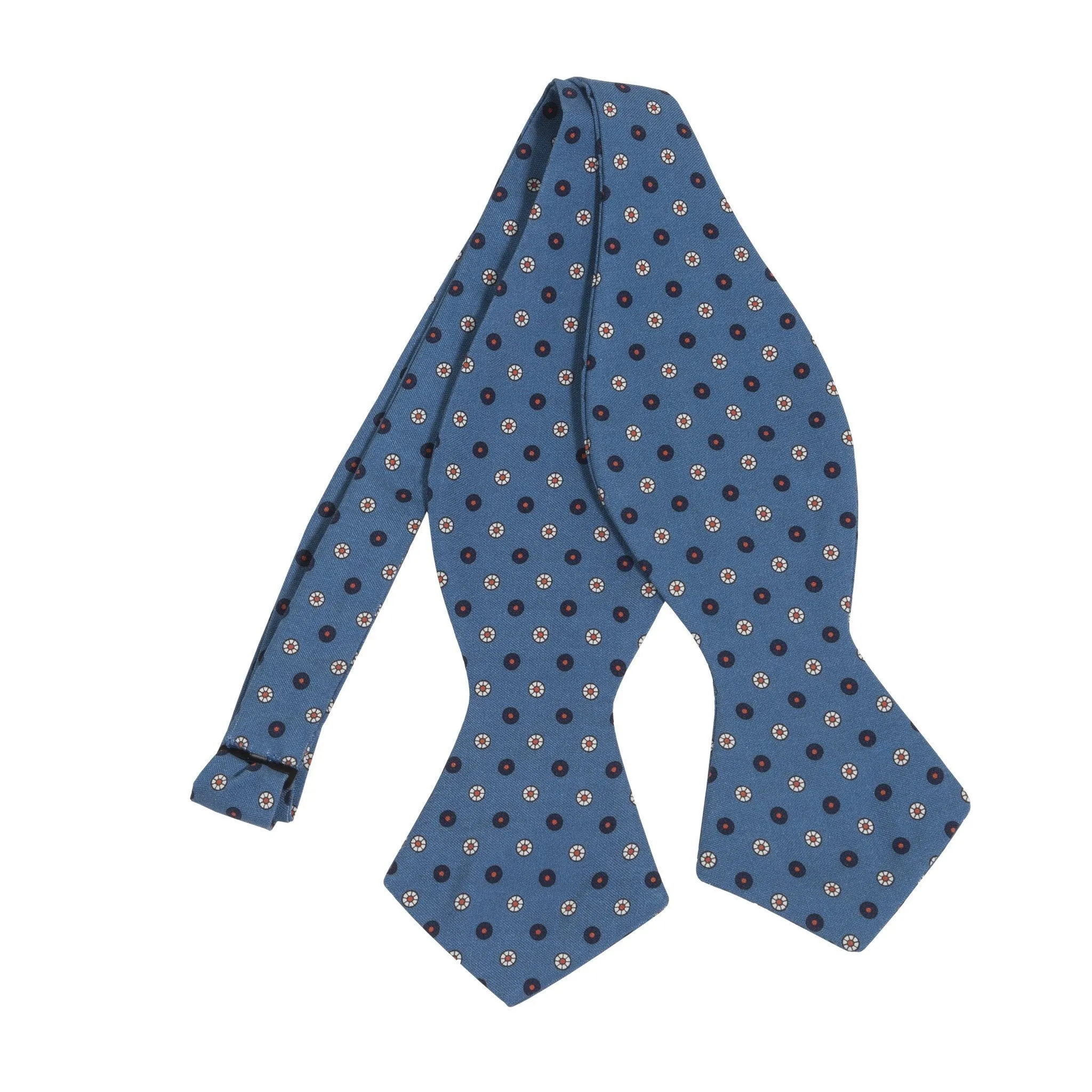 Silk Mini Wheel Print Bowtie