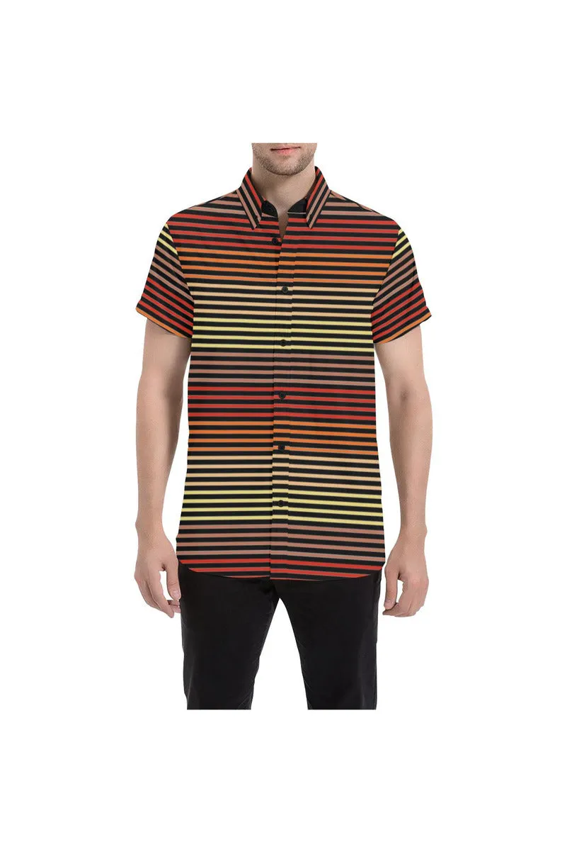 Spectral Lines Men's All Over Print Short Sleeve Shirt (Model T53)