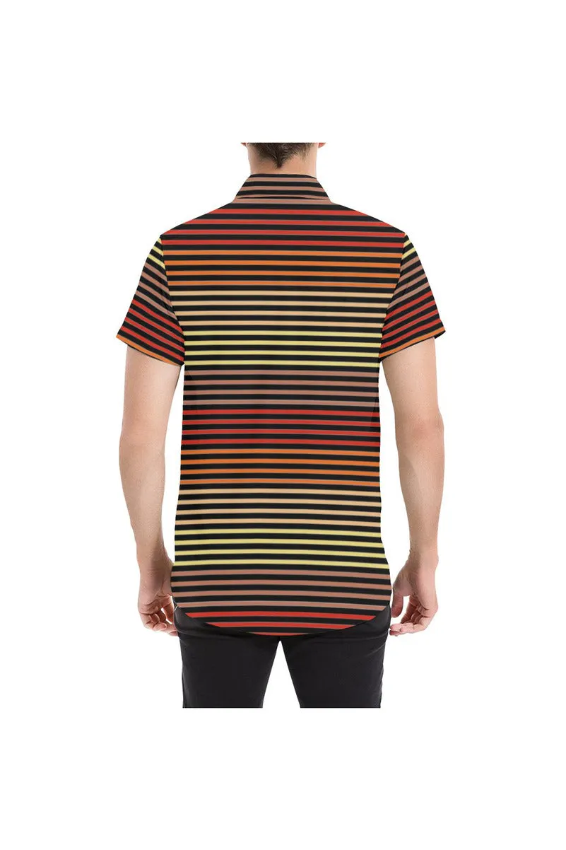 Spectral Lines Men's All Over Print Short Sleeve Shirt (Model T53)