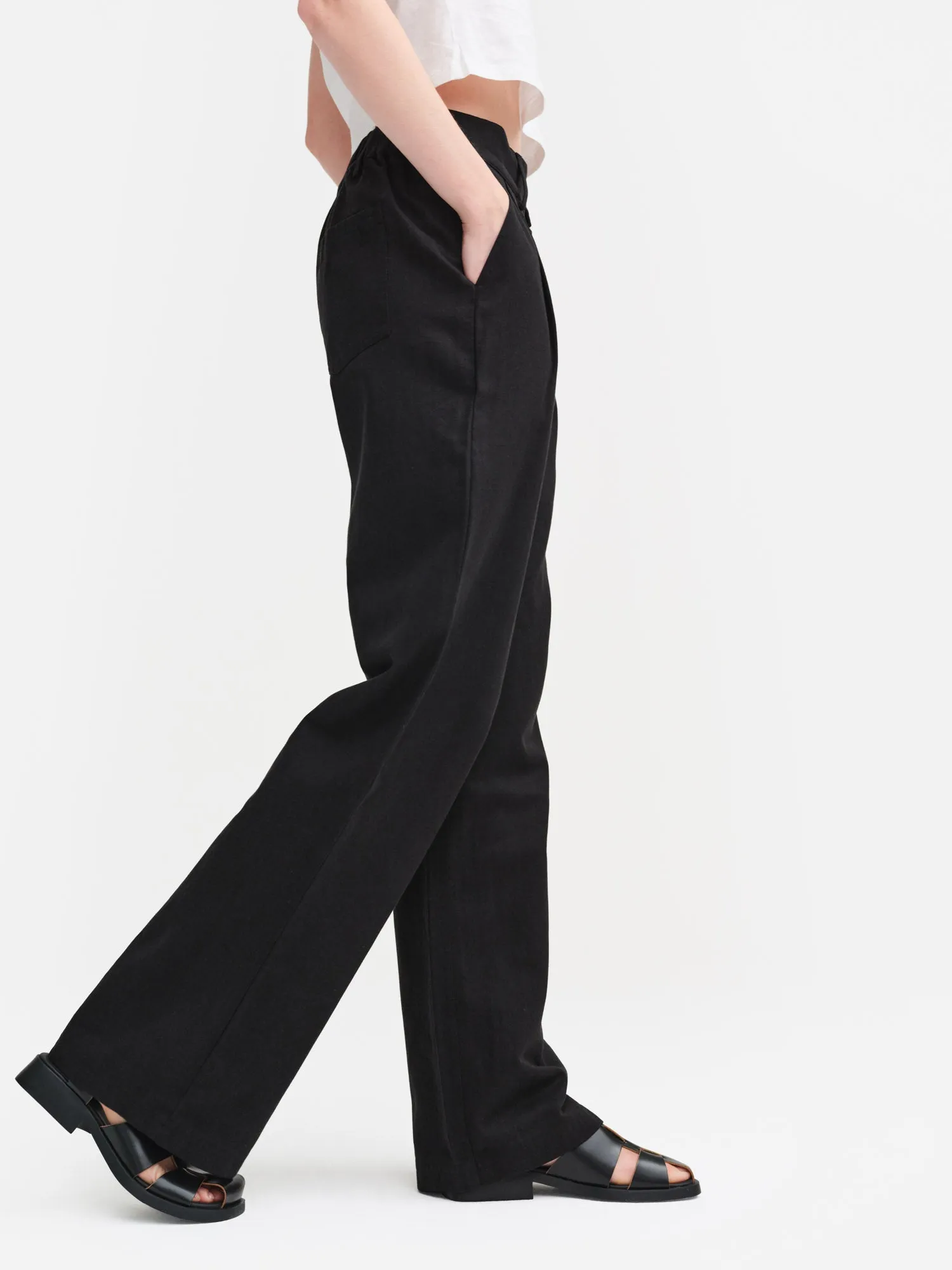 Tencel Twill Pleated Pant