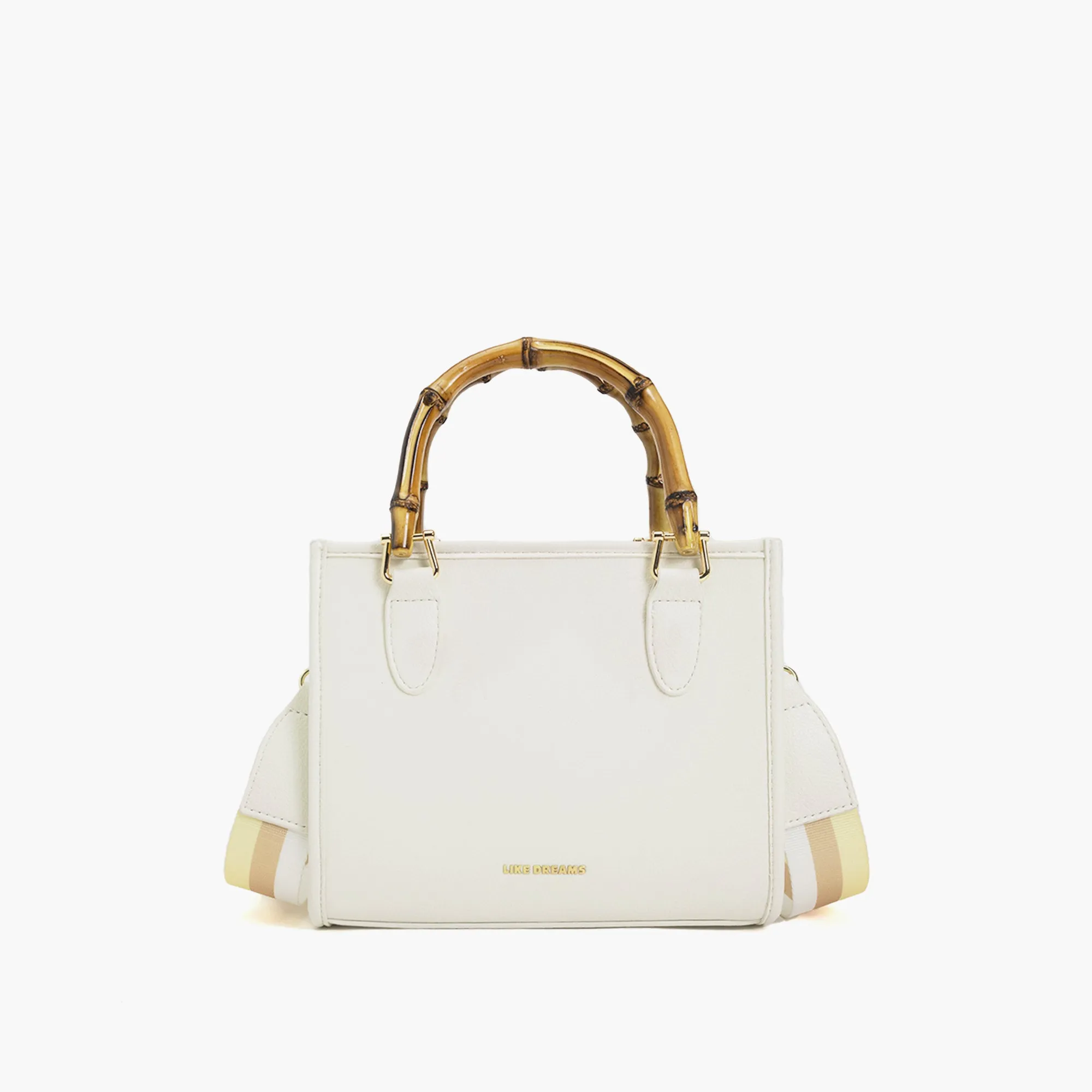 The Kate Wooden Handle Strap Satchel Bag