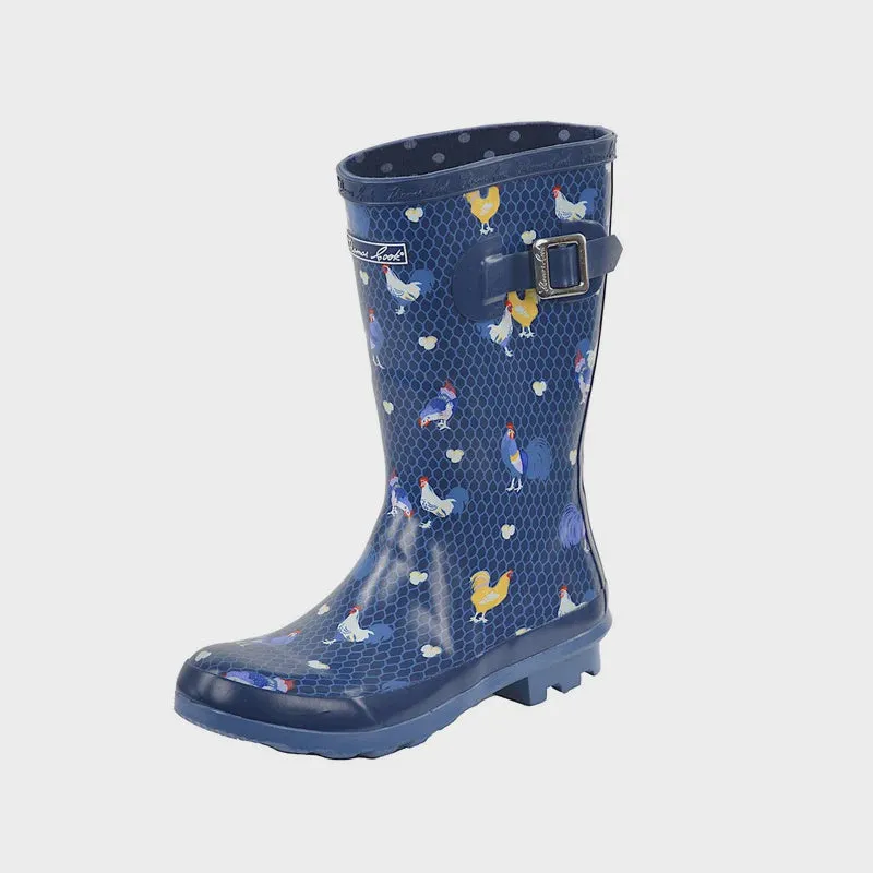 Thomas Cook Launceston Gumboot Navy/Blue Chooks