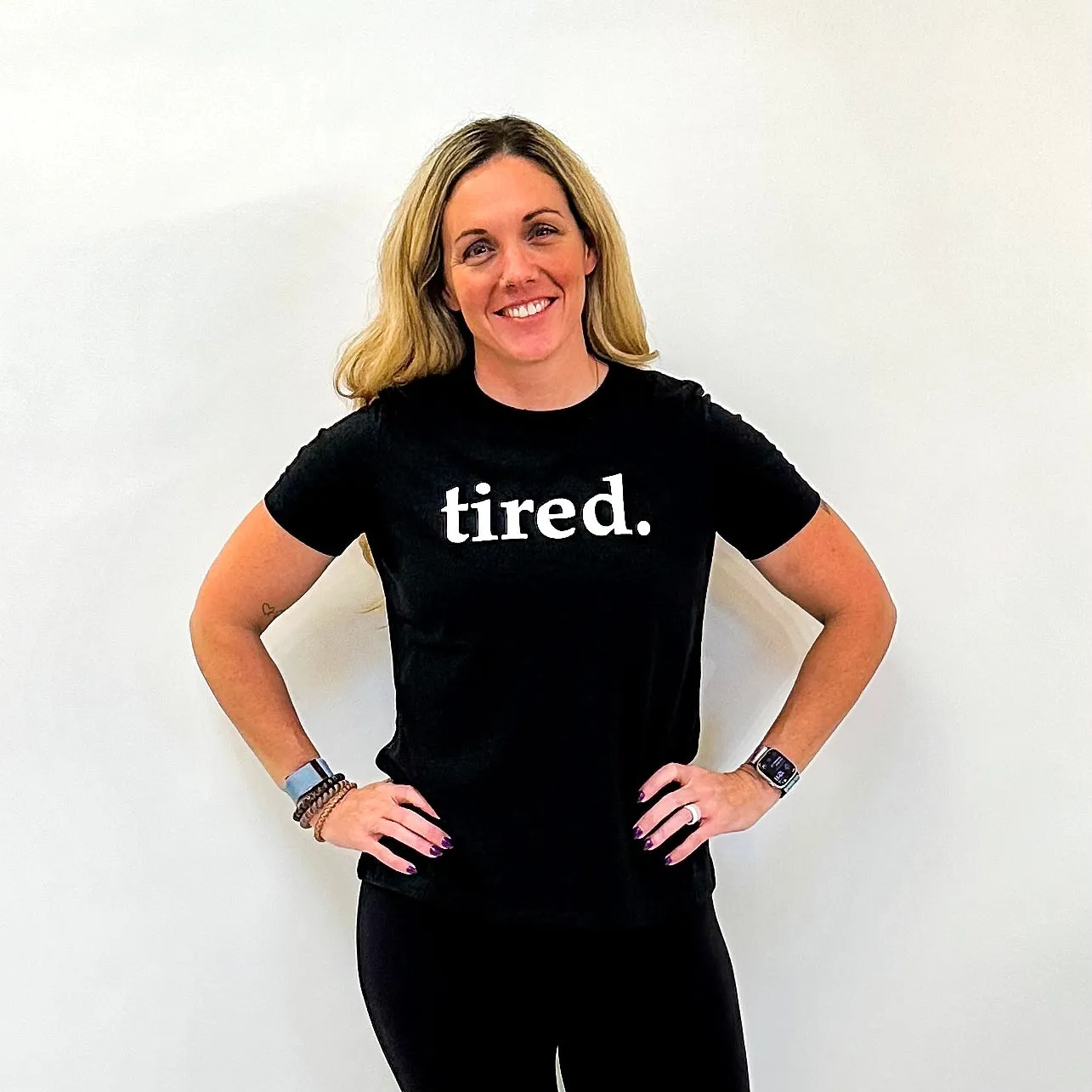 Tired Tee – Black and Olive