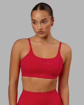 Twist Sports Bra - Scarlet